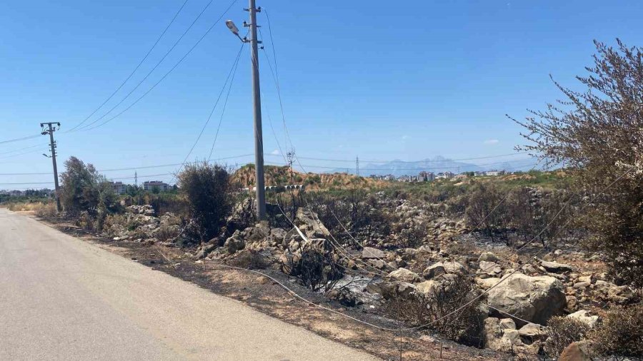 Kaçak Moloz Döktü, Elektrik Tellerini Kopardı, Yangına Neden Oldu
