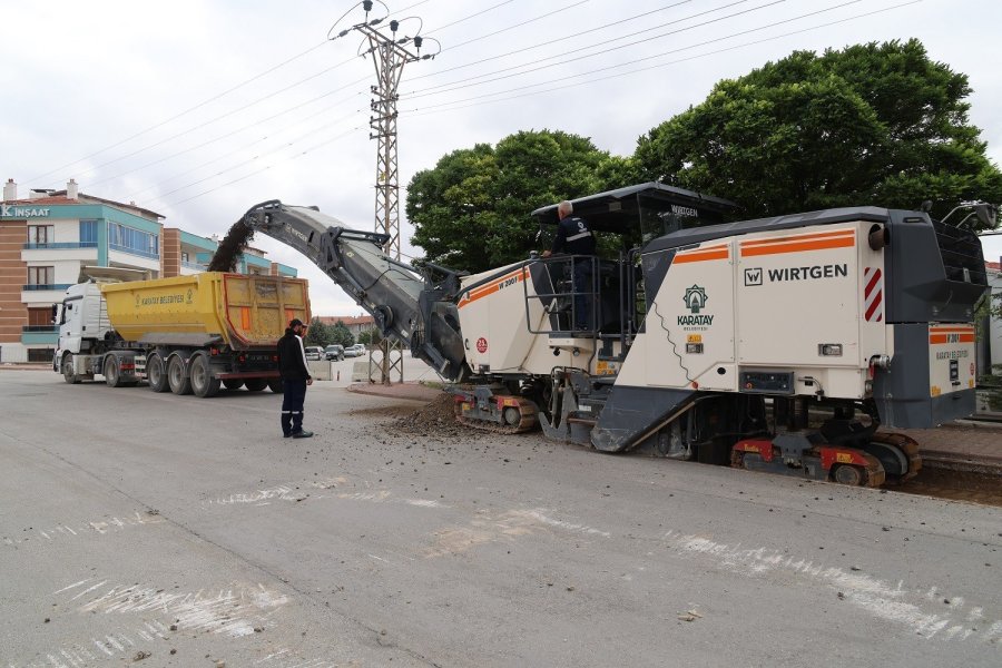 Karatay’da Asfalt Seferberliği Devam Ediyor