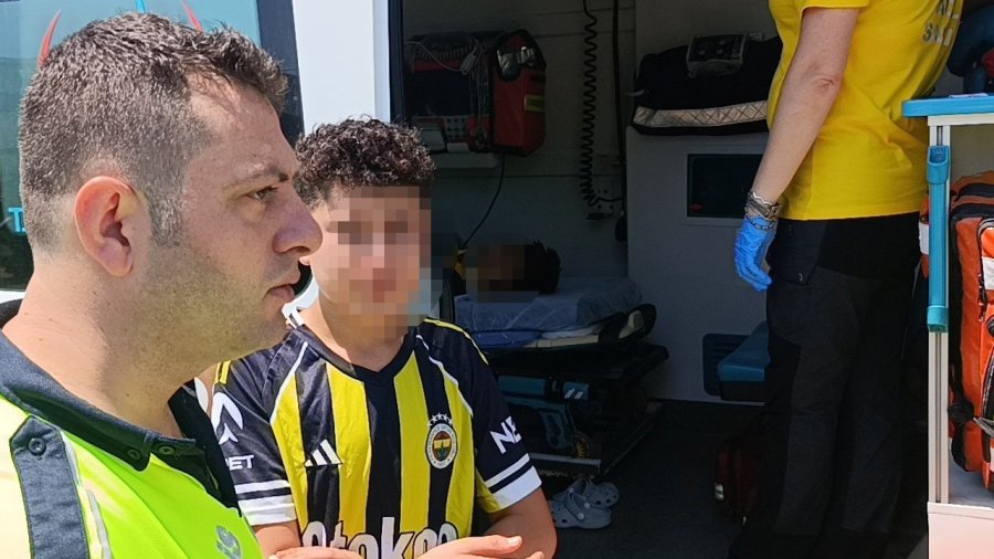 Küçük Çocukların Motosiklet Gezintisi Hastanede Son Buldu