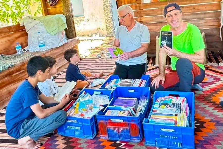 Manavgat Belediyesi’nden Yaylalara Kütüphane Desteği