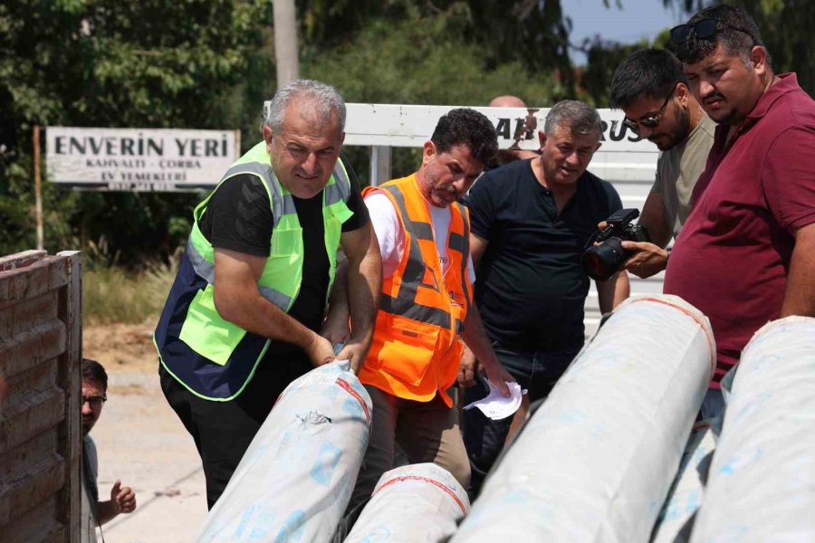 Alanya Ve Gazipaşalı Yangınzede Üreticilere Sera Naylonu Desteği