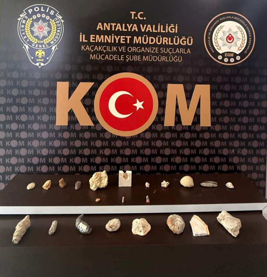 Antalya’da 22 Adet Kaçak Tarihi Eser Yakalandı