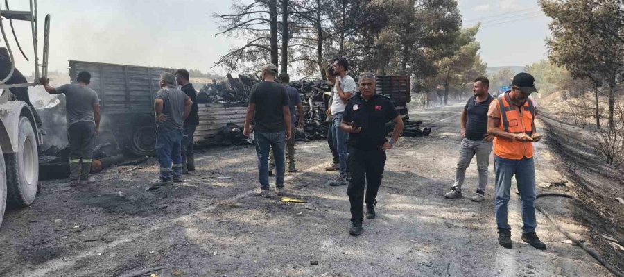Mersin’de Kaza Sonrası Araçlar Alev Aldı, Yangın Ormana Sıçradı: 1 Ölü, 2 Yaralı