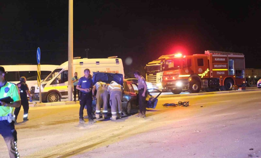 Karaman’da Otomobiller Çarpıştı: 3 Yaralı