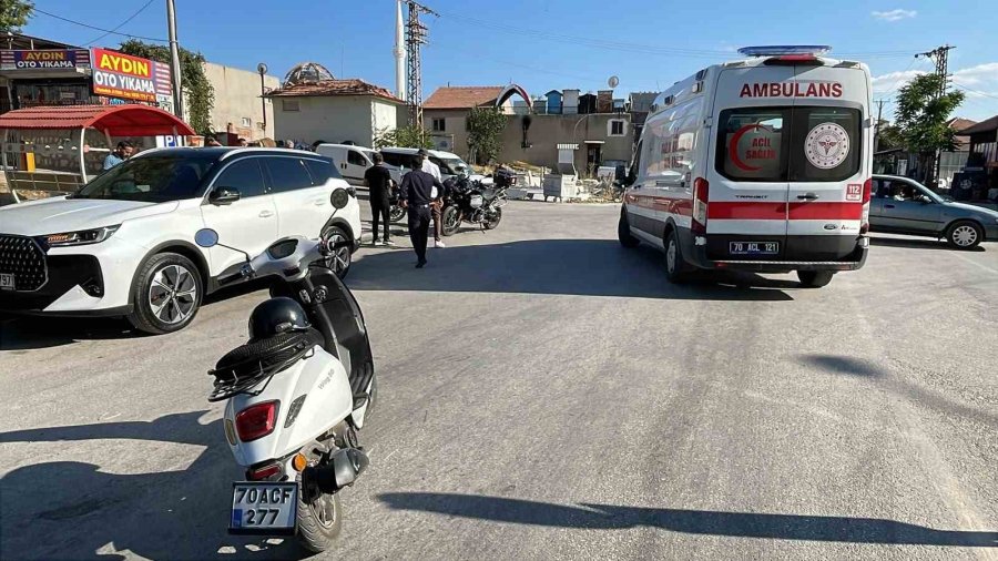 Karaman’da Motosiklet Kazası: 1 Yaralı