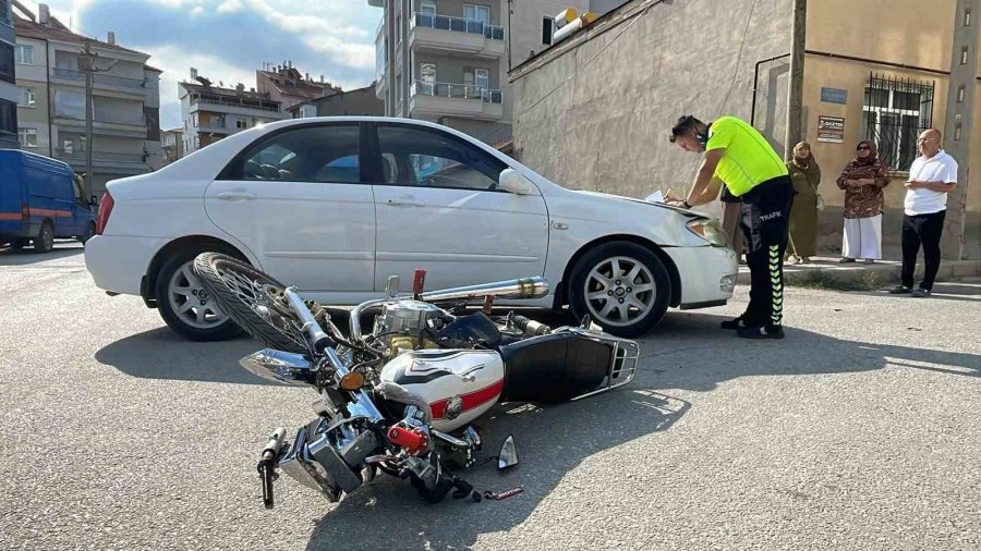 Karaman’da Motosiklet Kazası: 1 Yaralı