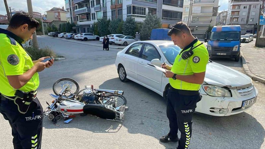 Karaman’da Motosiklet Kazası: 1 Yaralı