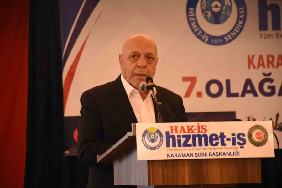 Hak-iş Genel Başkanı Mahmut Arslan: "asgari Ücret Tespit Komisyonu’nun Yapısı Değişmeli"