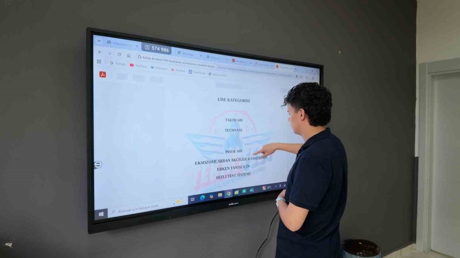 Niğdeli Lise Öğrencisinden Akciğer Kanserinde Erken Tanı İçin Biyosensör Projesi