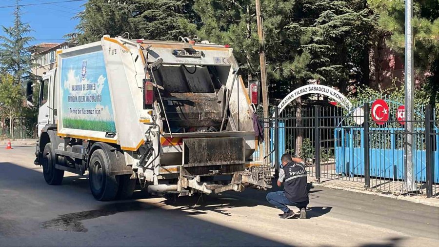 Karaman’da Çöp Kamyonundan Düşen 2 İşçi Yaralandı: Kaza Anı Kameraya Yansıdı