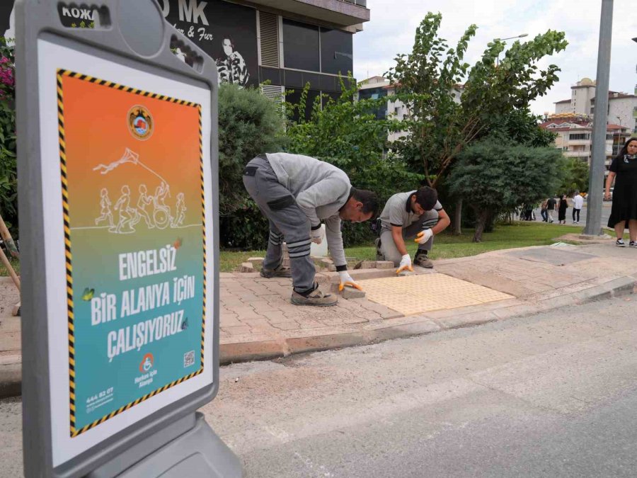 Alanya Çevreyolu’nda Engelsiz Yaya Dönemi: 310 Noktadaki Erişim Engeli Kaldırıldı