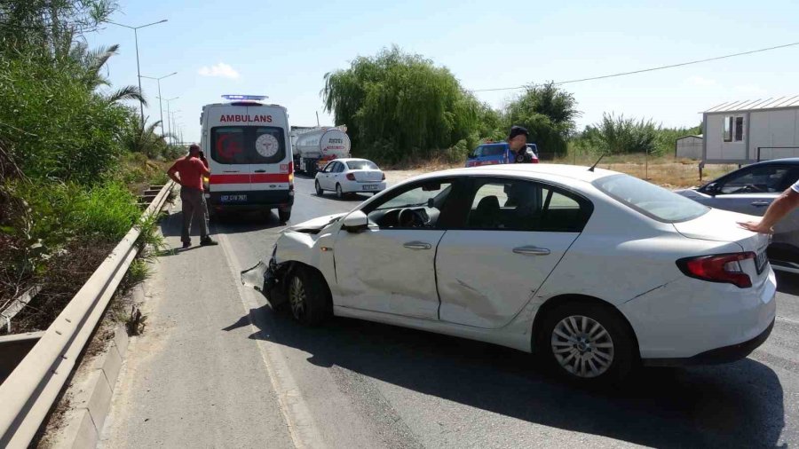 Akaryakıt Tankeri Otomobille Çarpıştı: 1 Yaralı