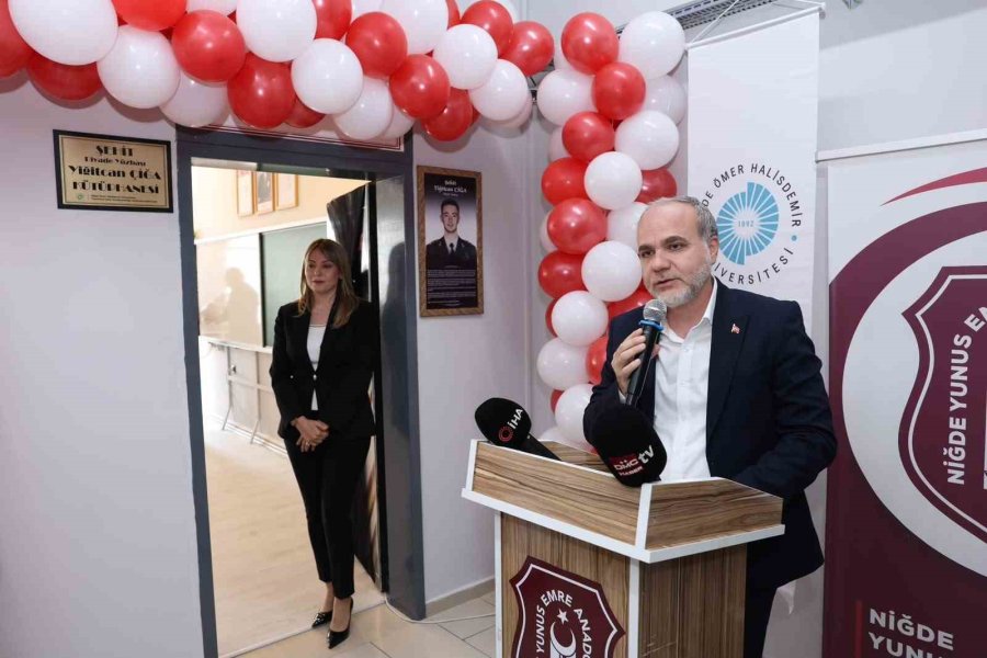 Şehit Yüzbaşı Yiğitcan Çiğa’nın Adı Kütüphanede Yaşatılacak