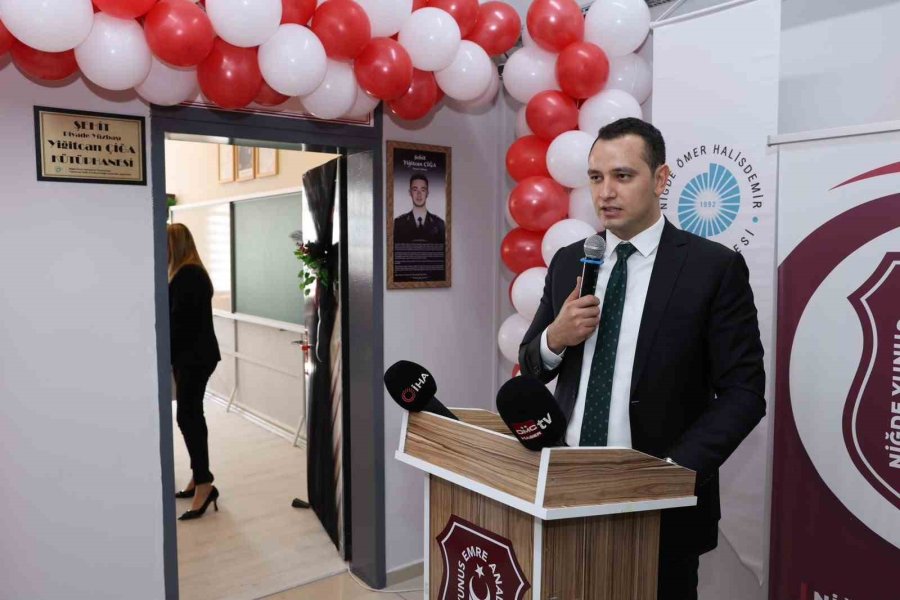 Şehit Yüzbaşı Yiğitcan Çiğa’nın Adı Kütüphanede Yaşatılacak