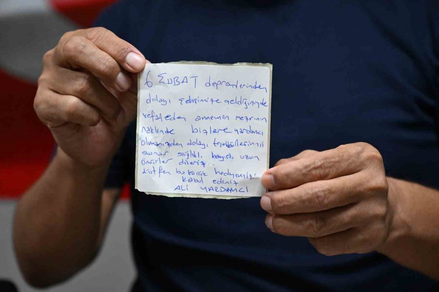 Depremde Annesinin Cenaze Naklini Yapan Ekiplere 3,5 Yıl Sonra Duygulandıran Teşekkür