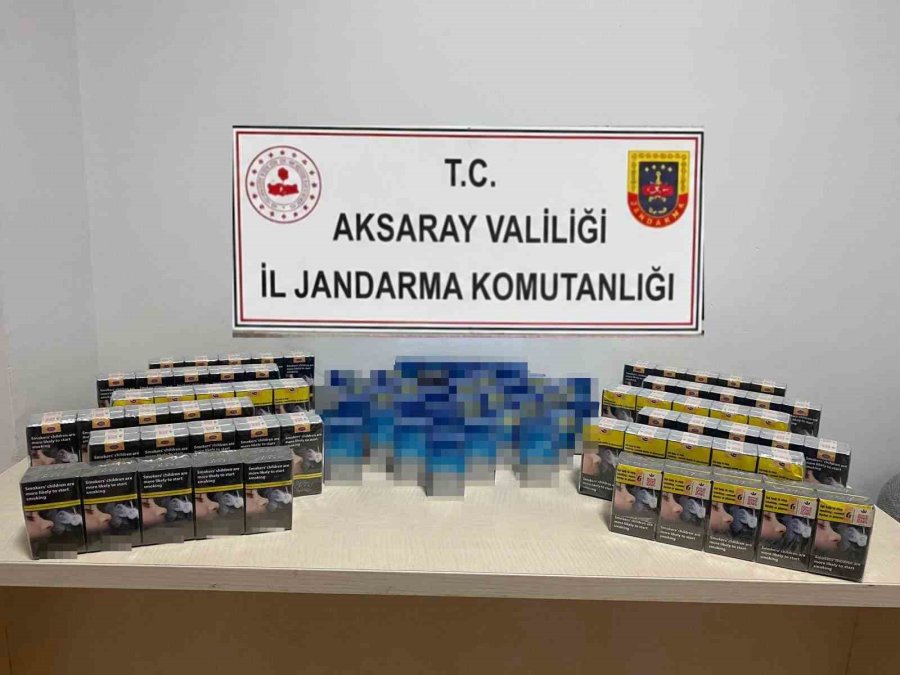 Aksaray’da Kaçak Sigara Ve Tütün Operasyonu: 5 Gözaltı