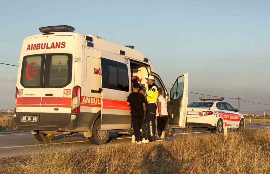 Aksaray’da Tarlaya Uçan Otomobil Takla Attı: 1 Yaralı