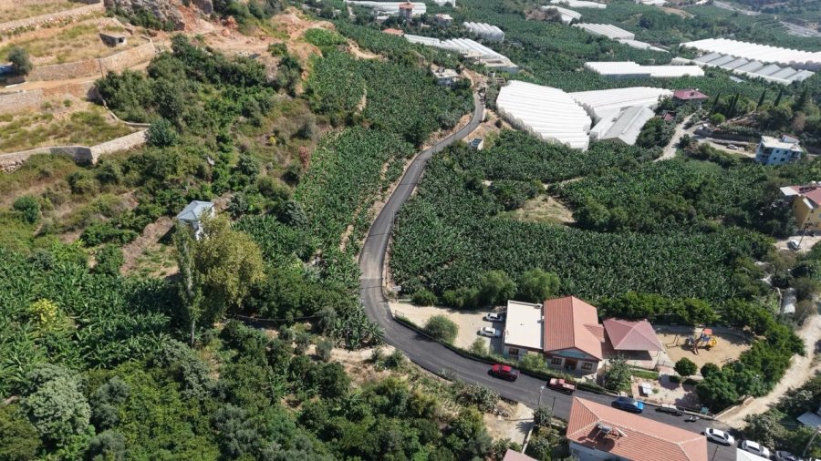Alanya’da 2.5 Kilometrelik Sıcak Asfalt Çalışması Tamamlanıyor