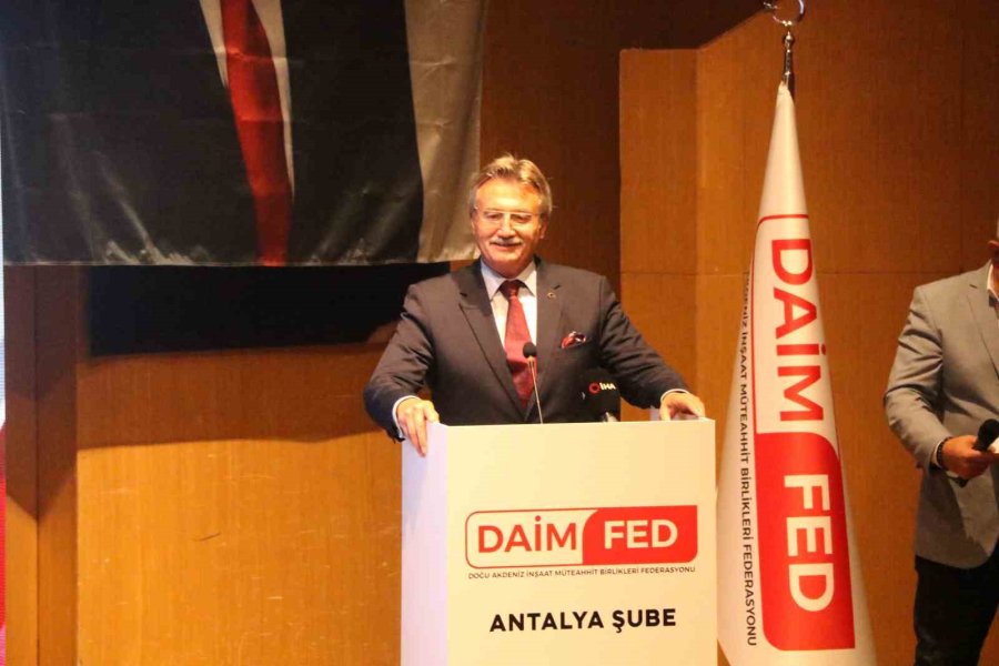 Eski Devlet Bakanı Kürşad Tüzmen: "antalya Yapı Stoku Olarak Ciddi Sıkıntıları Olan Bir Şehir"