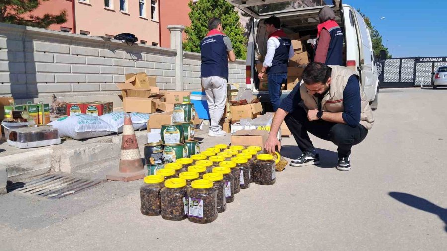 Karaman’da "gıda Güvenliği-1 Operasyonu": Etiketsiz Ve Bandrolsüz Ürünler Ele Geçirildi