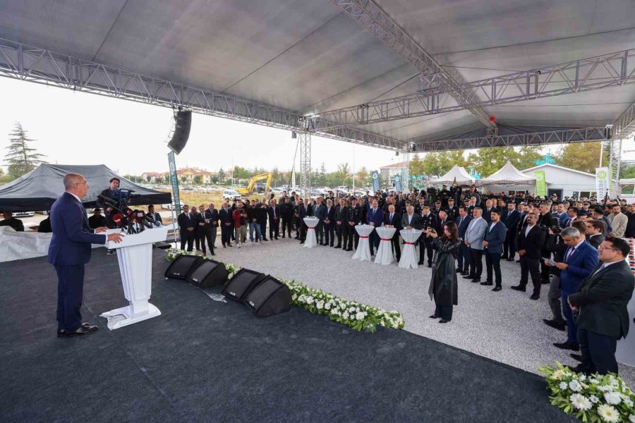 Meram Emniyetine Modern Merkez; Yeni Hizmet Binasının Temeli Atıldı