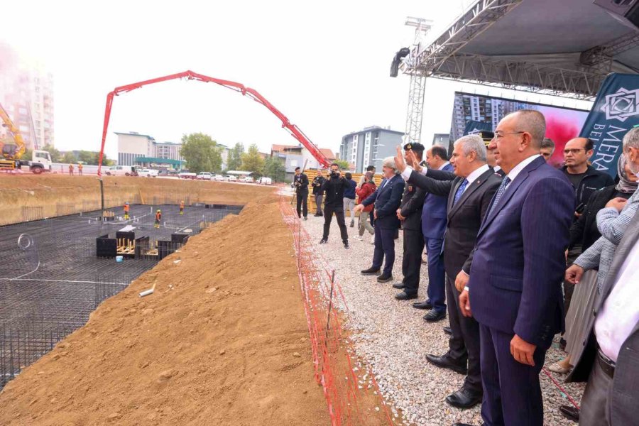 Meram Emniyetine Modern Merkez; Yeni Hizmet Binasının Temeli Atıldı