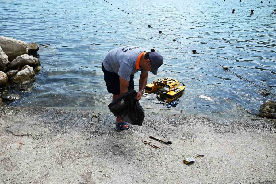 Kemer Koylarında "çöp Kapar" İle Temizlik Çalışmaları Başladı