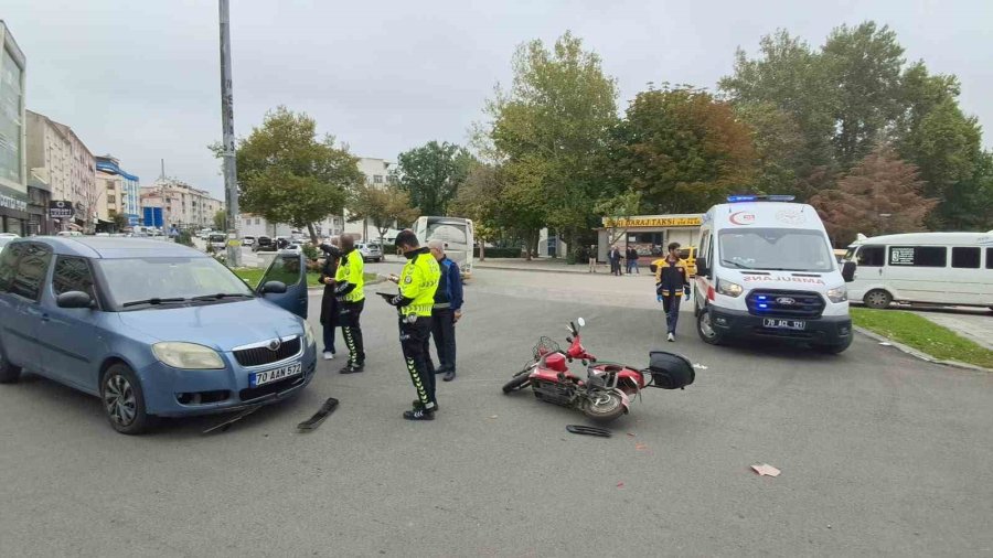 Karaman’da Otomobil İle Elektrikli Bisiklet Çarpıştı: 83 Yaşındaki Sürücü Yaralandı