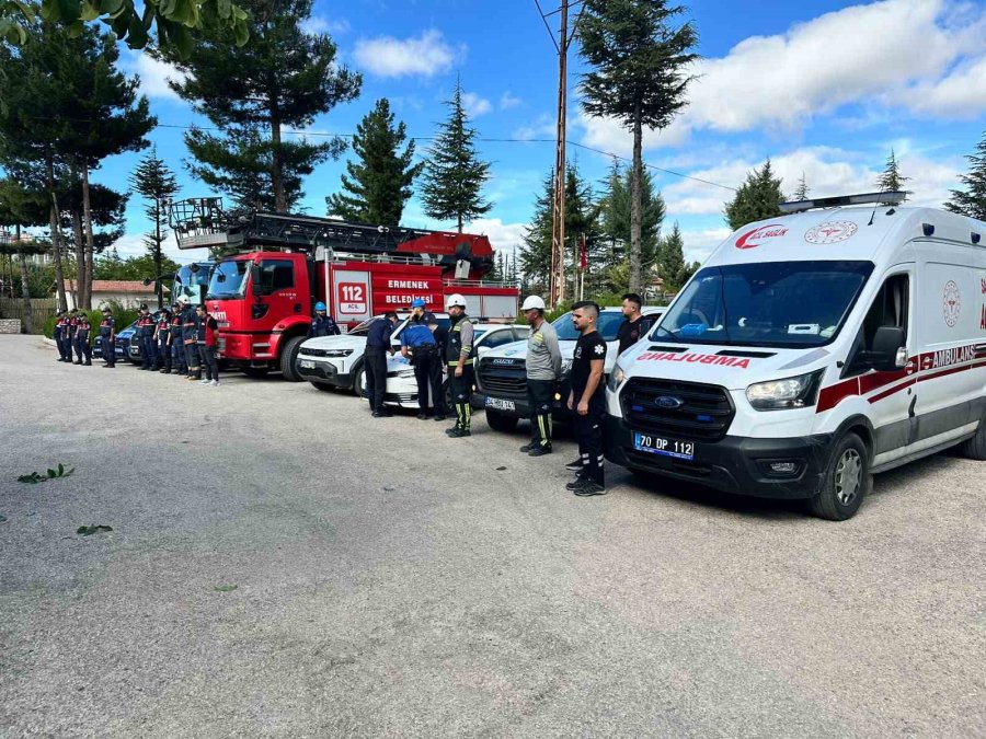 Ermenek M Tipi Ceza İnfaz Kurumunda Tatbikat