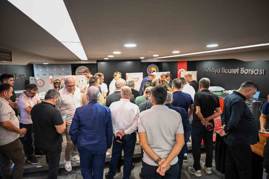 Antalya Ticaret Borsası’nda Seçimin İlk Turu Tamamlandı