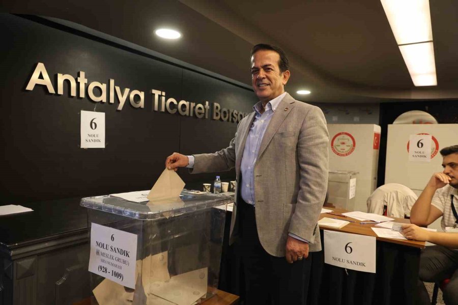 Antalya Ticaret Borsası’nda Seçimin İlk Turu Tamamlandı