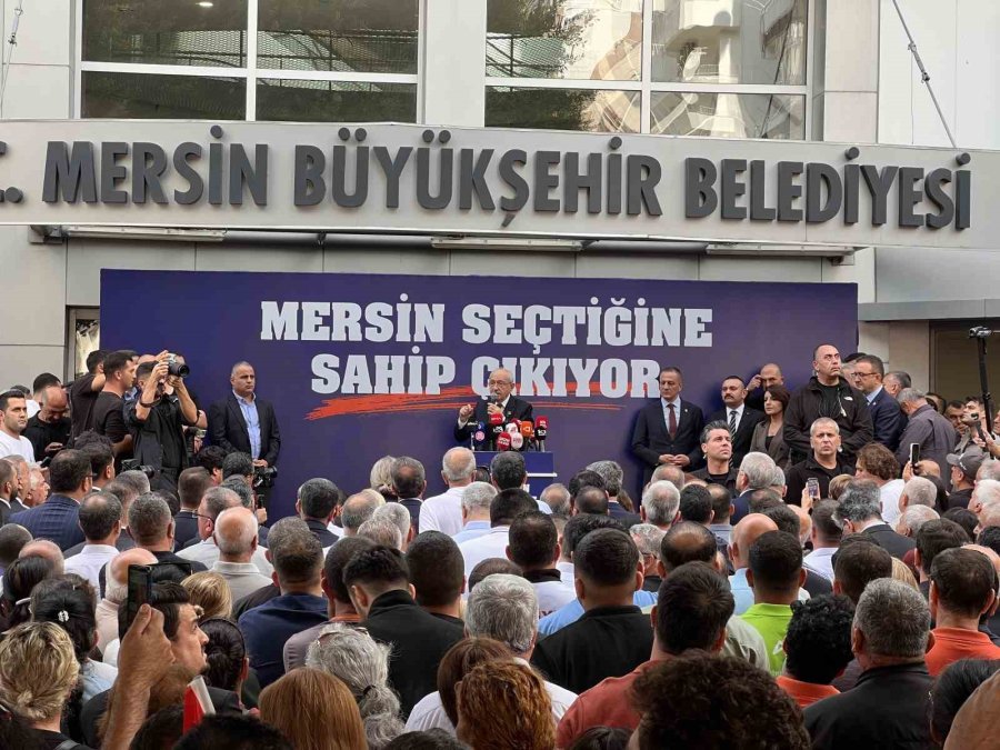 Kılıçdaroğlu Gözaltına Alınan Başkanlara Destek İçin Mersin’e Ziyarette Bulundu