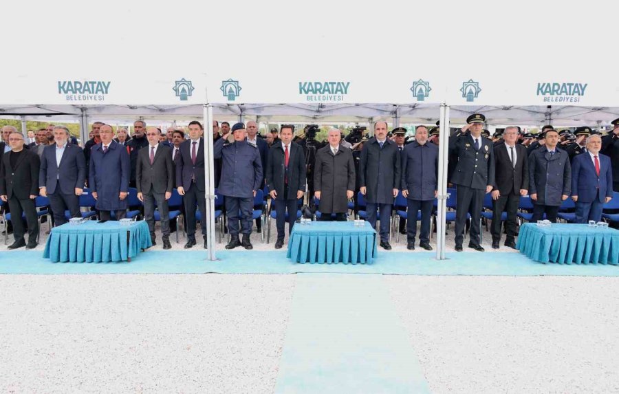 Karatay’da İlçe Emniyet Müdürlüğü Ve İstiklal Polis Merkezi İçin Toplu Temel Atma Töreni Gerçekleştirildi