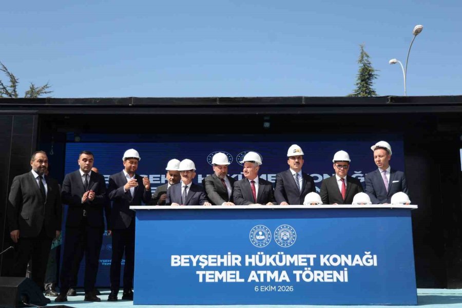 Beyşehir Hükümet Konağı’nın Temeli Atıldı, Açılışlar Yapıldı