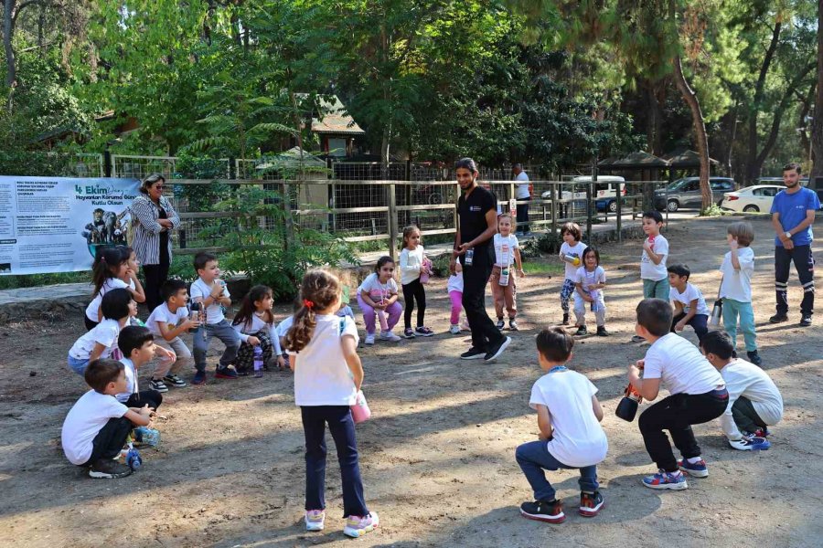 Doğal Yaşam Parkı’nda Çocuklara Hayvan Sevgisi Aşılandı