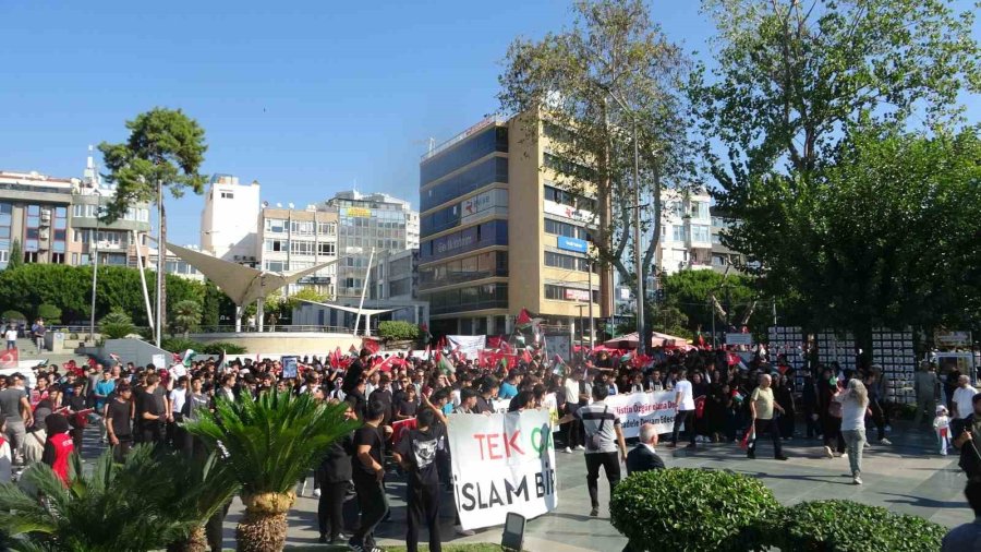 Antalya’da Filistin’e Destek Yürüyüşü