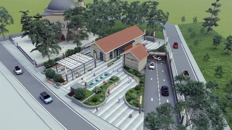 Niğde’de Dışarı Cami Otoparkı Ve Peyzaj Projesi’nin Temeli Atılıyor