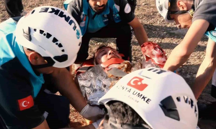 Aksaray’da Hasan Dağı’ndaki Umke Tatbikatı Gerçeğini Aratmadı