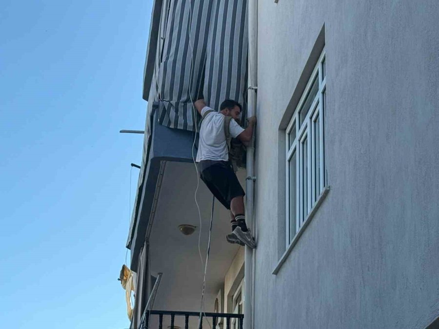 Evini Ateşe Verdi, Kiracısı Canını Hiçe Sayıp Kediyi Kurtardı
