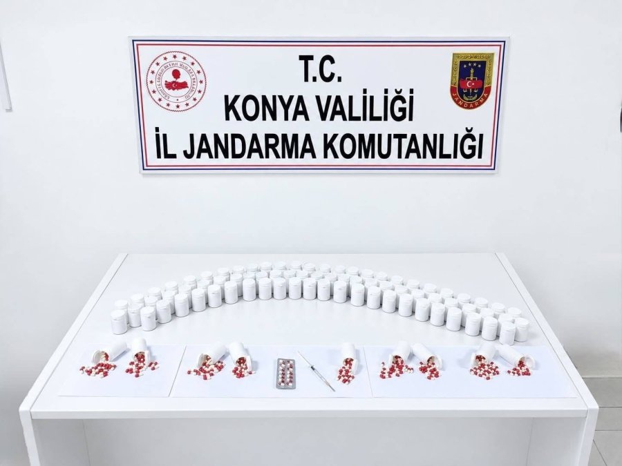 Konya’da 4 Bin 137 Sentetik Hap Ele Geçirildi