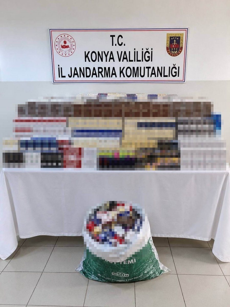 Konya’da Kaçak Alkol Ve Sigara Operasyonu