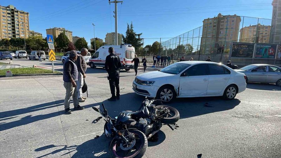 Karaman’da Motosiklet Kazası: 1 Yaralı