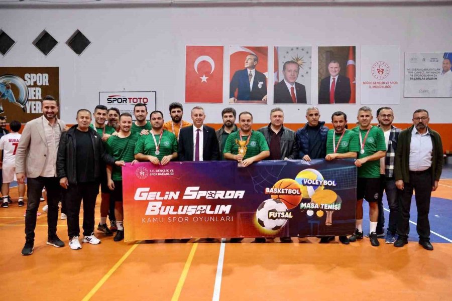 Niğde’de Kamu Spor Oyunları’nda Üç Branşın Şampiyonları Belli Oldu