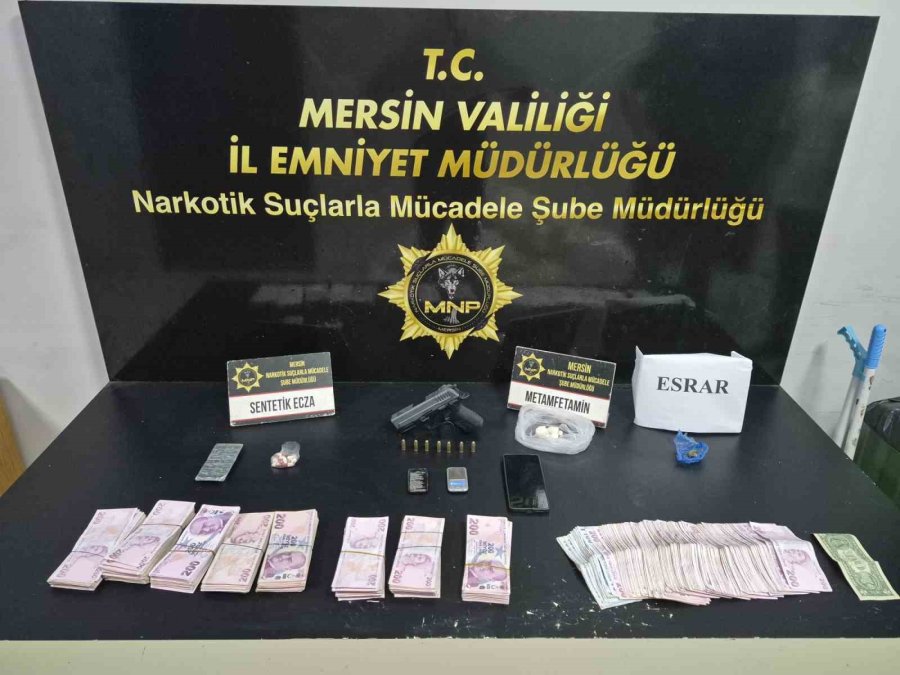 Mersin’de Uyuşturucu Taciri 5 Şüpheli Yakalanıp Tutuklandı