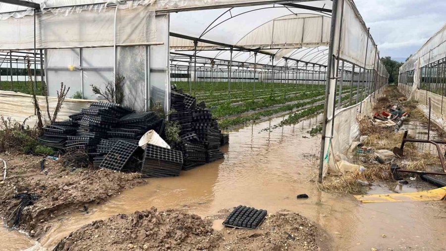Mersin’de Şiddetli Yağış: İlçelerde Yollar Ve Tarım Alanları Su Altında Kaldı