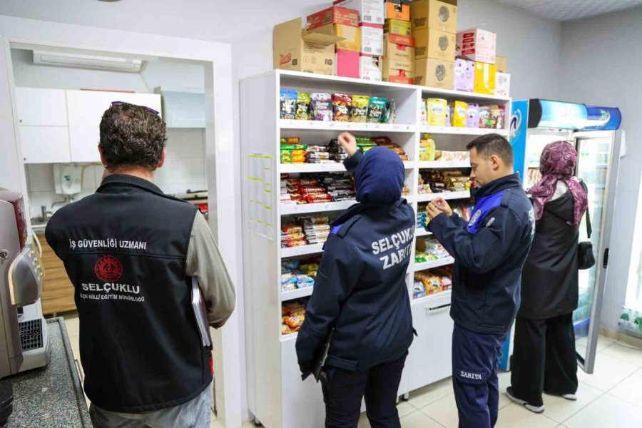 Selçuklu’da Okul Kantinlerine Denetimler Sürüyor