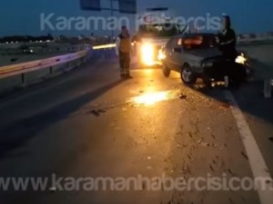 Mut yolu kavşak kaza