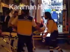 Karaman Molla Fenari Caddesi yol verme kavgası