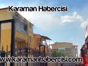 Karaman'da İkamet Yangını