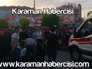 Motorize Polis Ekibi ve Yaya Çarpıştı